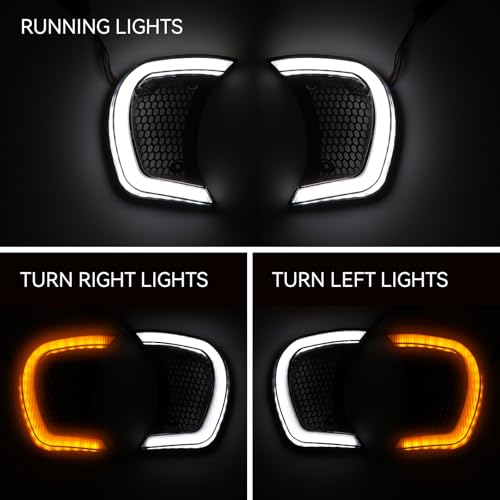 LUXEMOTO LED Headlight Vent Turn Signal for Road Glide, LED Fairing Vent Accent Lamp Indicator Side Lights for Harley Road Glide FLTRX Special FLTRXS CVO Ultra FLTRX 2015-2024 Accessories (Smoked Lens) - Image 2