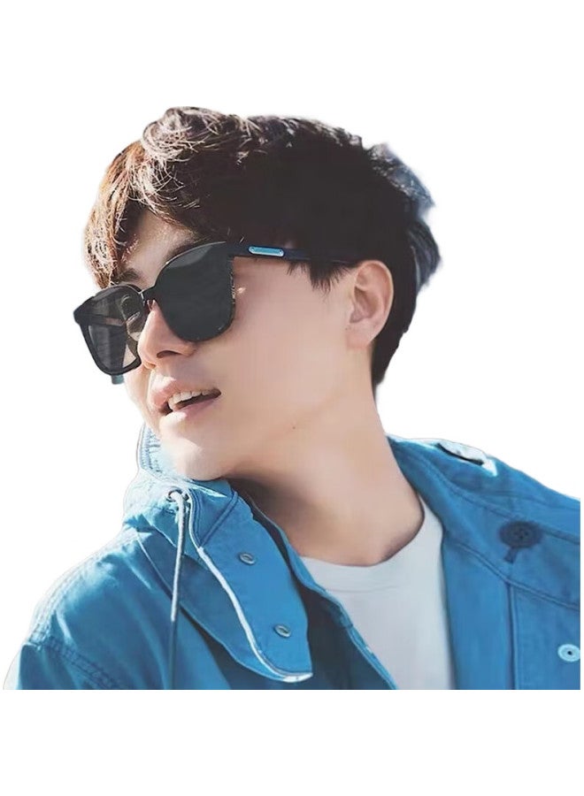 Boshide Sunglasses Driving Special Sunglasses Men'S Fashion Personality Sunglasses Women Black Frame Black Grey - Image 1