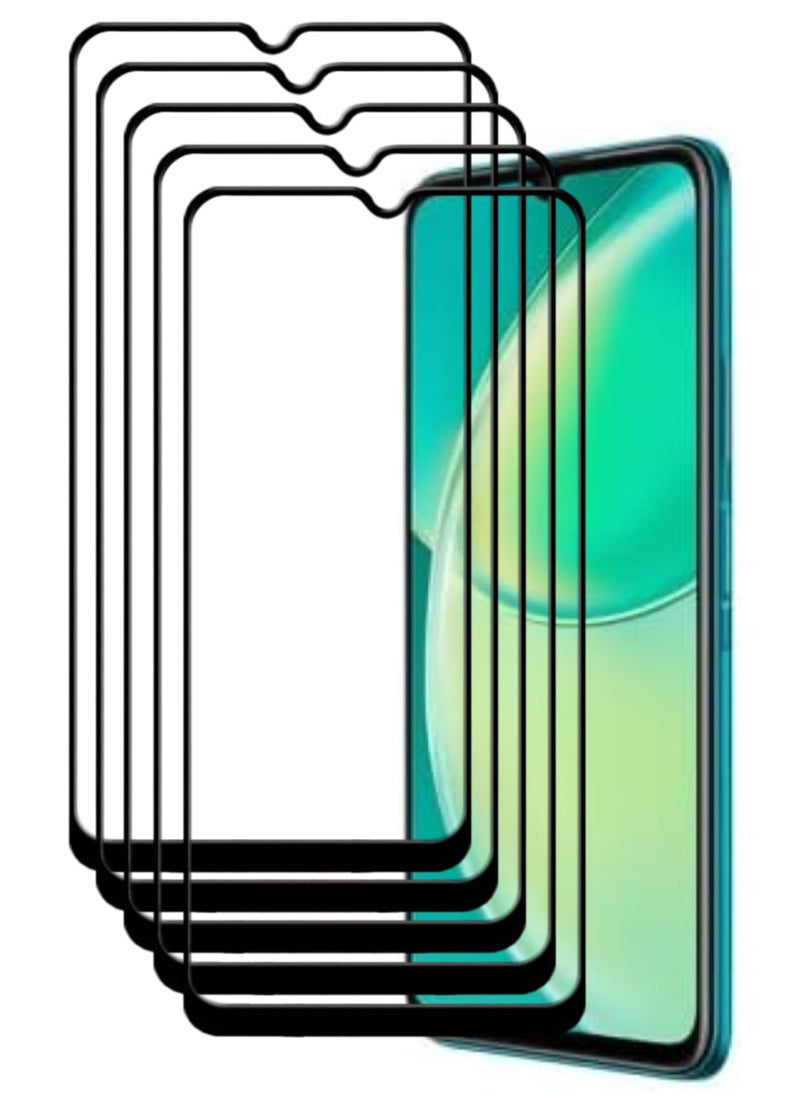 ACLIX 5 Pieces Antistatic ESD Dustproof Premium Quality High Definition Tempered Glass Screen Protector Designed For Huawei nova Y60 - Image 1