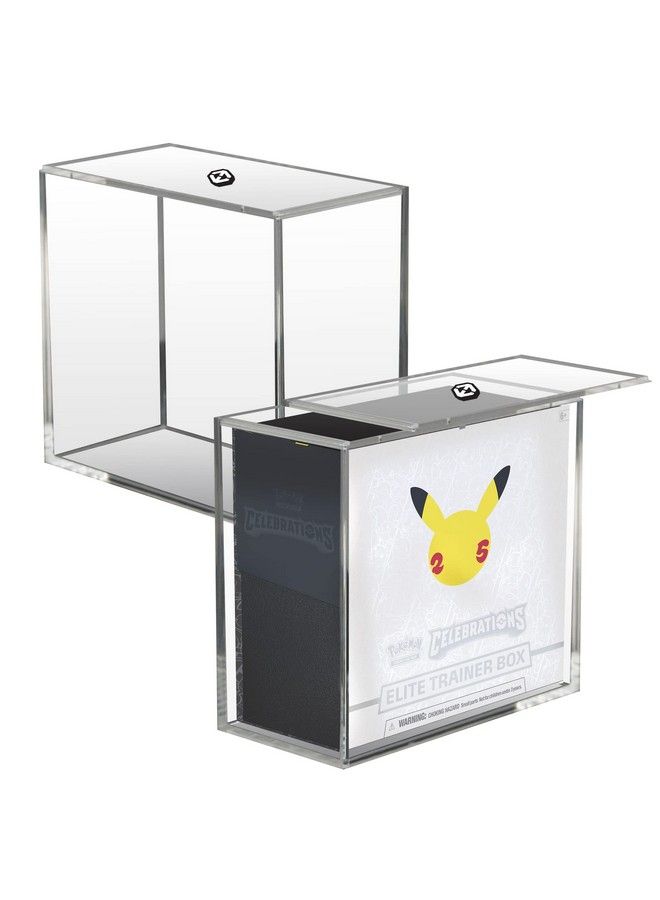 EVORETRO Clear Acrylic Display Case Compatible For Pokemon Elite Trainer Box Uv Resistant Pokemon Etb Protective Case With Sliding Lid(4.0Mm Pack Of 1) - Image 2