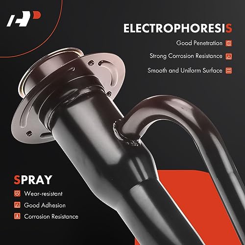 A-Premium Fuel Tank Filler Neck Pipe Hose Compatible with Ford E-350 Econoline 1992 1993 1994 1995 1996, Econoline Super Duty 1996, V8 7.3L Diesel, Replace# 3C2Z9034AA - Image 3