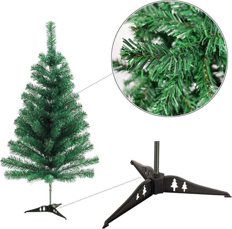 Evisha 28 Bulb Rice Light Fairy Light 3 Feet Long Artificial Christmas Tree and 25 Pcs Hanging XMass Christmas Decoration - Image 3