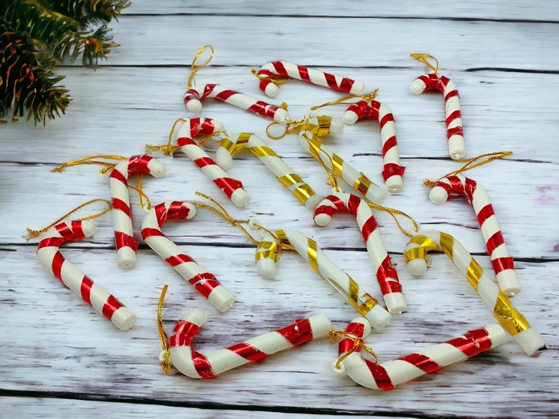 Evisha 28 Bulb Rice Light Fairy Light 3 Feet Long Artificial Christmas Tree and 25 Pcs Hanging XMass Christmas Decoration - Image 5