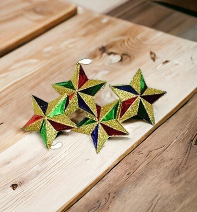 Evisha 28 Bulb Rice Light Fairy Light 3 Feet Long Artificial Christmas Tree and 25 Pcs Hanging XMass Christmas Decoration - Image 2