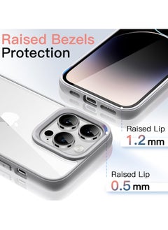 Generic Case for iPhone 16 Pro Max 6.9-Inch, Shockproof Phone Bumper Cover, Solid Color Matte TPU Frame, Anti-Scratch Clear Back (Titanium)  - Image 3