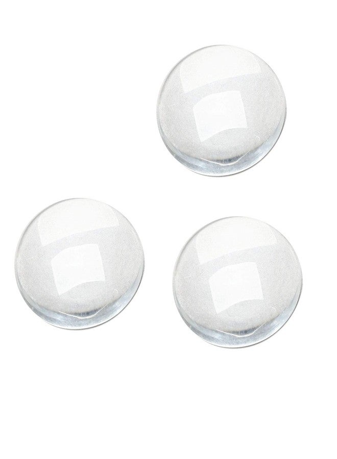 Dophee Glass Cabochons Dome Tiles, 30PCS 18mm, Thickness 4.5mm, Clear Round Flat Back Dome Cabochons Set for DIY Craft Photo Charms, Cameo Pendants, Rings, Necklace and Jewelry Making - Image 1