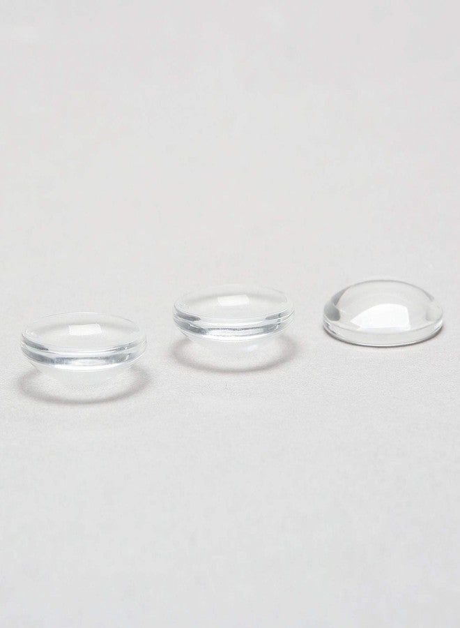 Dophee Glass Cabochons Dome Tiles, 30PCS 18mm, Thickness 4.5mm, Clear Round Flat Back Dome Cabochons Set for DIY Craft Photo Charms, Cameo Pendants, Rings, Necklace and Jewelry Making - Image 3