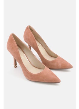 Kenneth Cole Women Medium Romi Suede Slip On Pump, Cognac  - Image 1