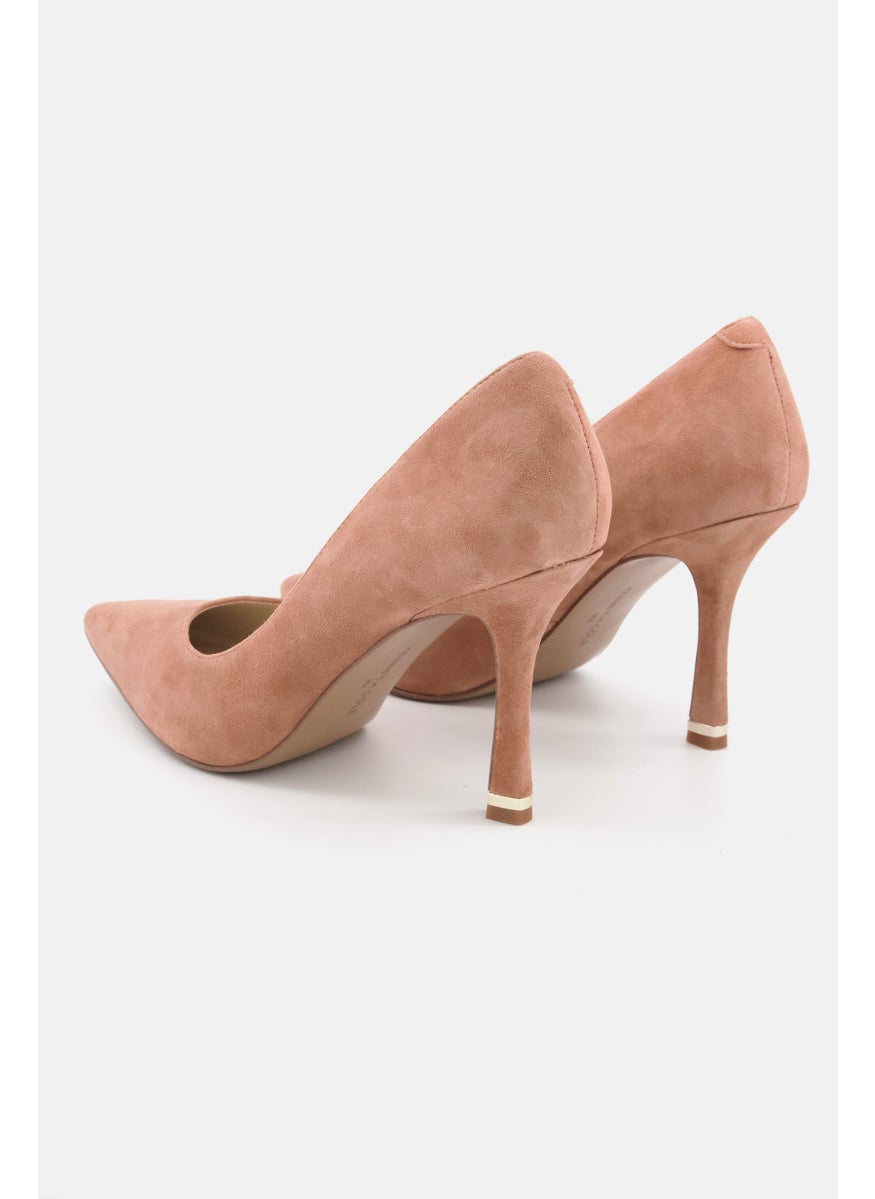 Kenneth Cole Women Medium Romi Suede Slip On Pump, Cognac  - Image 2