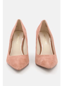 Kenneth Cole Women Medium Romi Suede Slip On Pump, Cognac  - Image 3