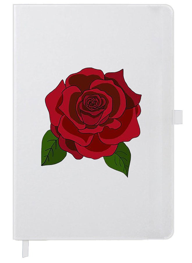 Theodor دفتر مصمم غلاف سميك أبيض A5 وردي 1 - Image 1
