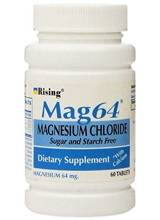 Mag64 Magnesium Chloride With Calcium Tablets 60 Count (Pack Of 5)