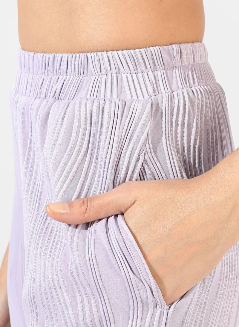 PINACOLADA Women's Lilac Textured Co-Ord Set