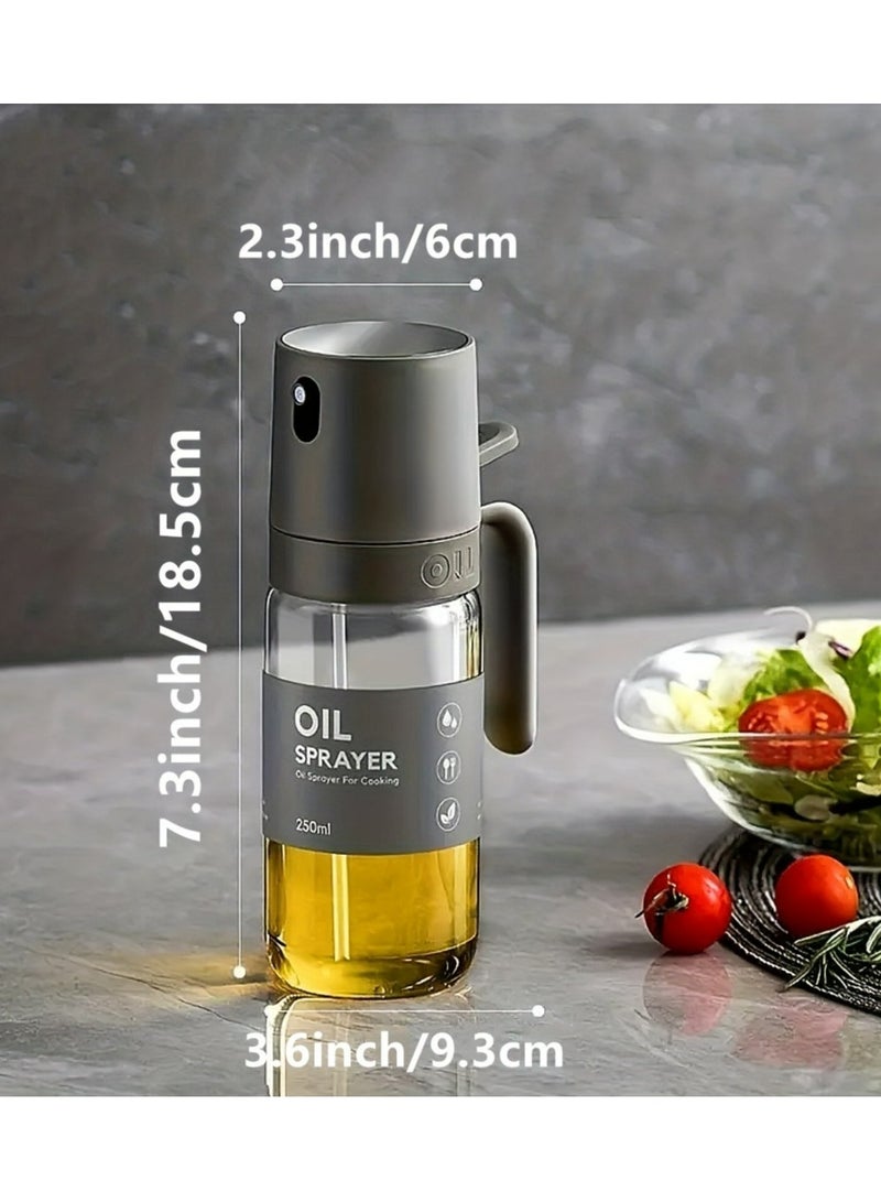 Oil Sprayer For Cooking, 8.5oz Glass Oil Spray Bottle, Oil Mister, Cooking Oil Sprayer, Olive Oil Sprayer, Oil Dispenser For Air Fryer, For Salad Making, Barbecue  - Image 3