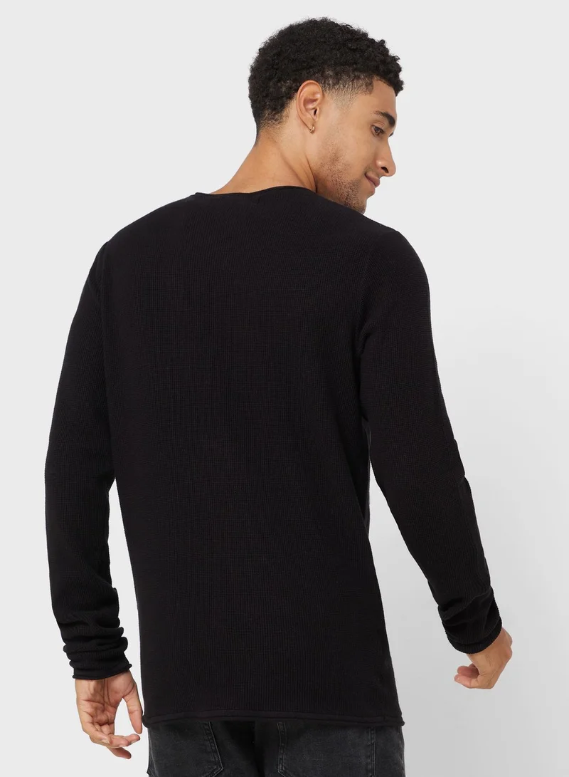 BRAVE SOUL Cable Knit Sweater