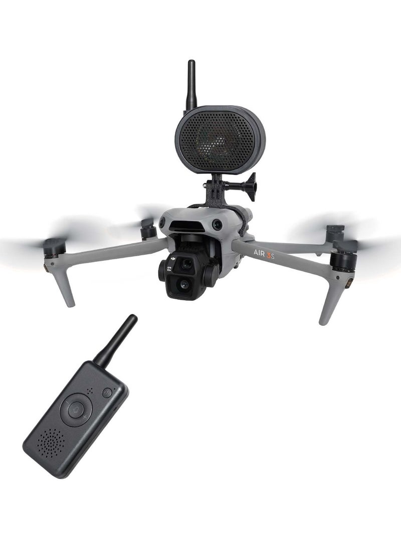 لمكبر صوت للطائرة بدون طيار DJI AIR3/3S – مكبر قوي 120 ديسيبل، بعيد المدى، خفيف من مادة ABS، تركيب سريع - Image 1