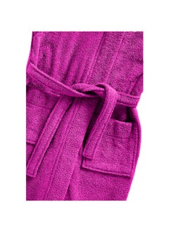 BYFT Daffodil (Fuchsia Pink) Premium 6 yr Kids Hooded Bathrobe 100% Terry Cotton, Highly Absorbent and Quick dry, Hotel and Spa Quality Bathrobe for Boy and Girl-400 Gsm  - Image 3