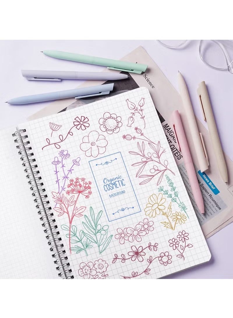 Colored Gel Pens, 6PCS Pastel Gel Pens Colored Ink Quick Dry & No Smear, Retractable Cute Pen Fine Point 0.5mm for Journaling, Aesthetic Gel Ink Pens Smooth Writing Stationery for School Supplies - Image 2