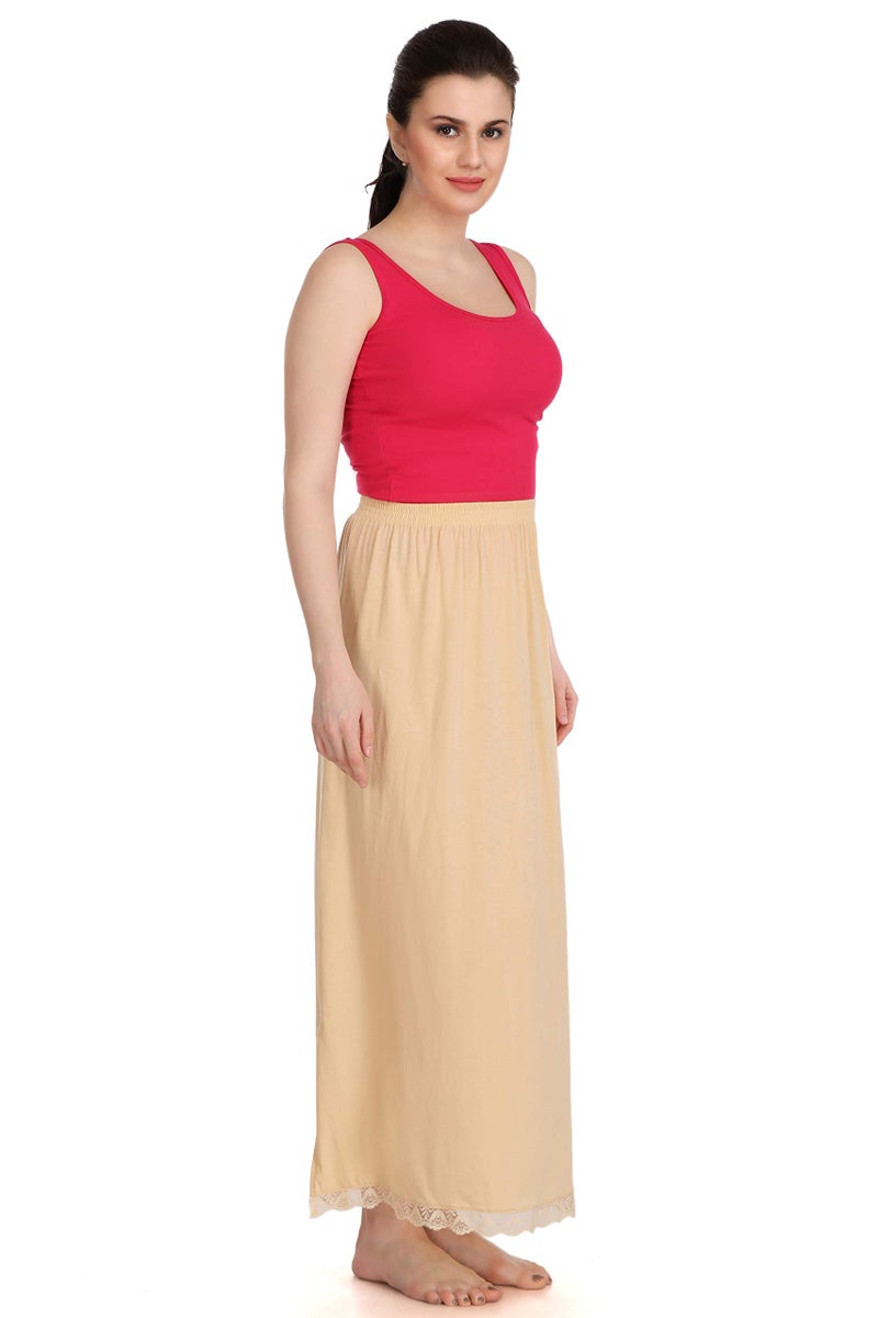 Splash Women Blended - Petticoat - Combo (Black + Skin, Free Size) - Image 4