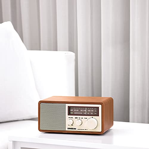 SANGEAN راديو سانيجان WR-11 بتصميم خشبي AM/FM للطاولة التناظرية - Image 5