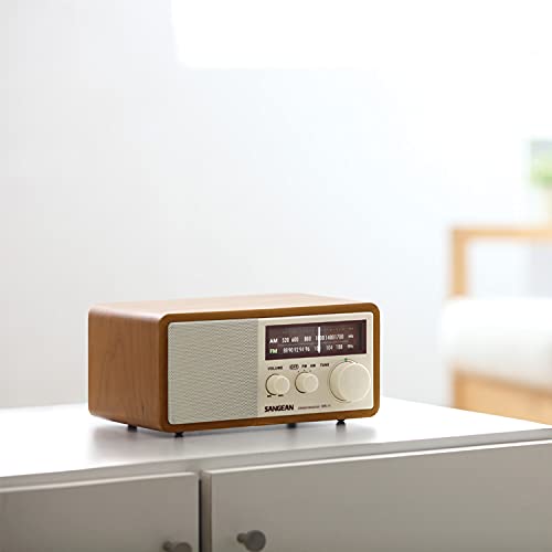 SANGEAN راديو سانيجان WR-11 بتصميم خشبي AM/FM للطاولة التناظرية - Image 4