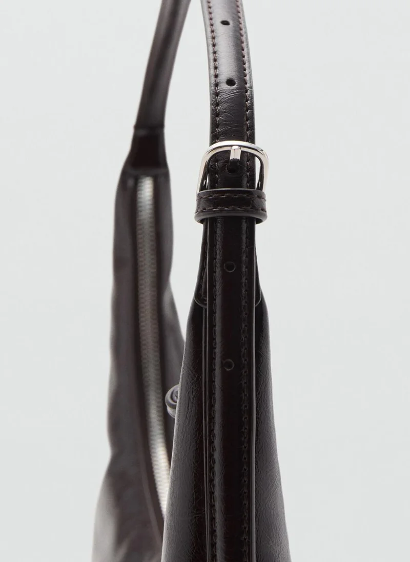 MANGO Medium oval shoulder bag