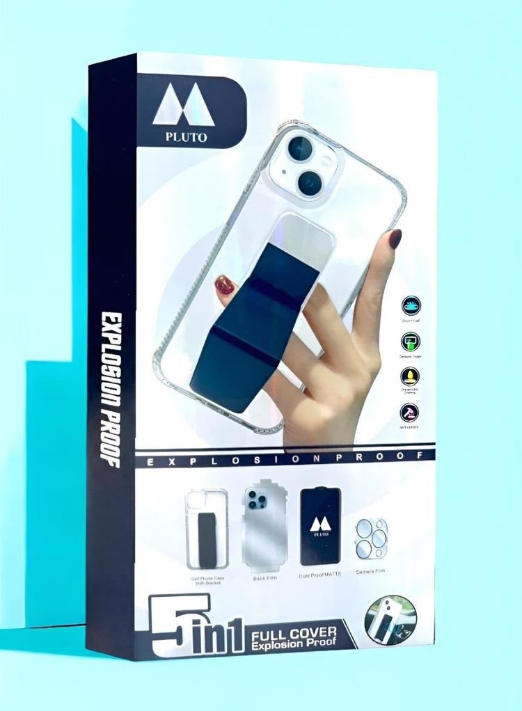 Pluto 5 in 1 Full Protection for iphone 11 Pro High Quality Phone Case Screen Protector Dust Proof Mate Camera Lens Back Sheet - Image 3