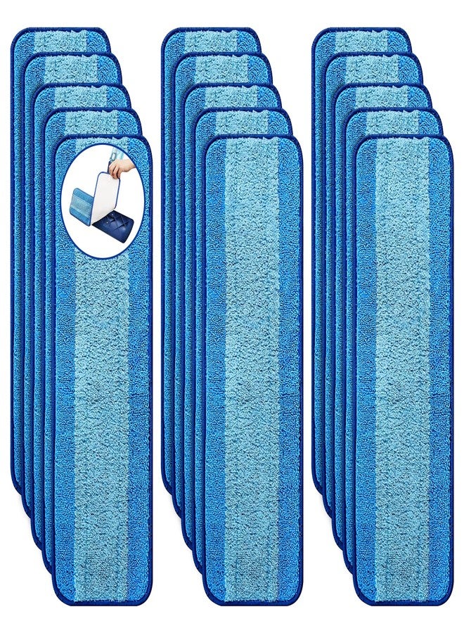 BYOFI 15 Pack Microfiber Cleaning Pads for Bona Family of Mops,Washable & Reusable Mop Pads Refill Replacement Safe for Hardwood and Multi-Surfac Floors Have Super-Absorbent - Image 1