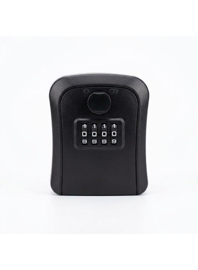 Plastic Key Box 4-Digit Resettable Code Black - Image 1