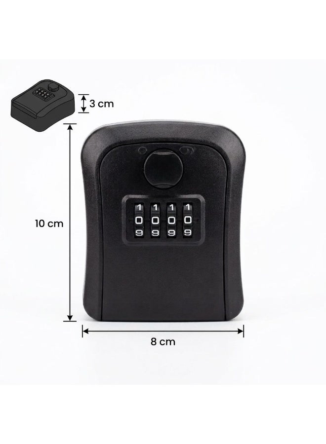 Plastic Key Box 4-Digit Resettable Code Black - Image 4