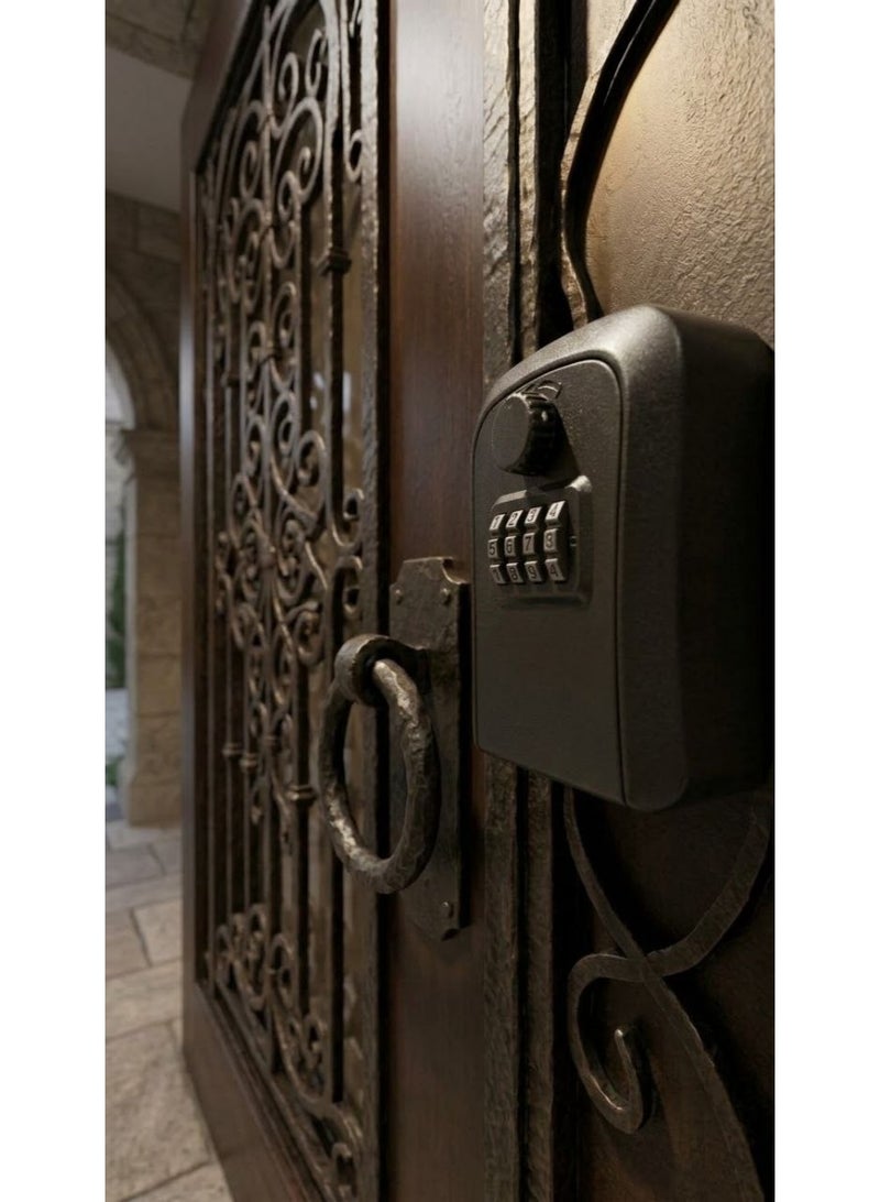 Plastic Key Box 4-Digit Resettable Code Black - Image 3