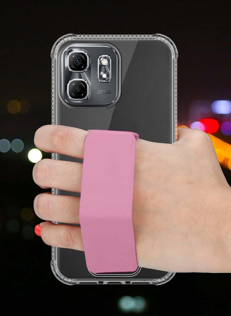 دبليو تيك غطاء وسادة هوت 50i / سمارت 9 4G 2024 TPU هوت 50i / سمارت 9 4G TPU غطاء وسادة هوائية - شفاف/وردي - Image 3