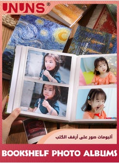 UNUNS Bookshelf Photo Albums,5x7 with 200 Pockets,Small Picture Album with Premium Leather Album Cover,Slip-in Mini Picture Book for Family Wedding Anniversary Baby Vacation Pictures  - Image 5