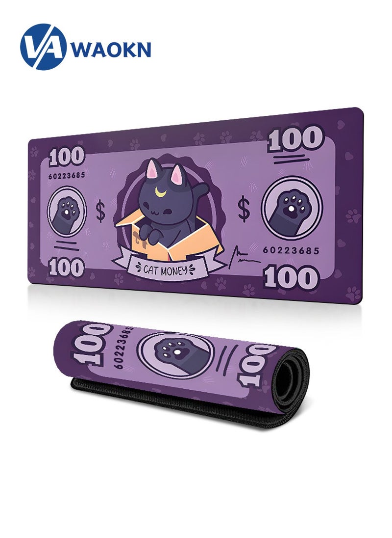 WAOKN E-Sports Mouse Pad, Large Size Natural Rubber Mouse Pad, Large Lock Edge Computer Shop Table Mat  - Image 1