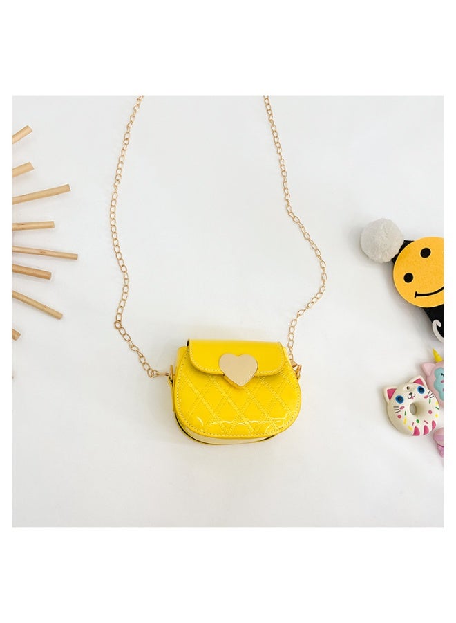 Girl princess small backpack crossbody bag cute handbag YELLOW（13*11*6cm） - Image 5