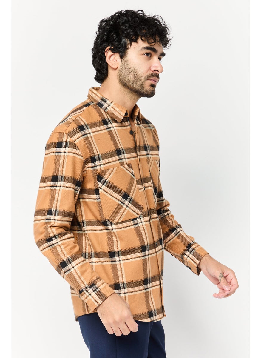 Selected Homme Men Regular Fit Checkered Long Sleeve Casual Shirt, Multicolor  - Image 4