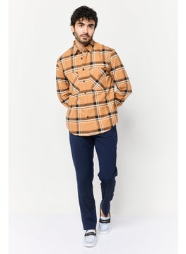 Selected Homme Men Regular Fit Checkered Long Sleeve Casual Shirt, Multicolor  - Image 3