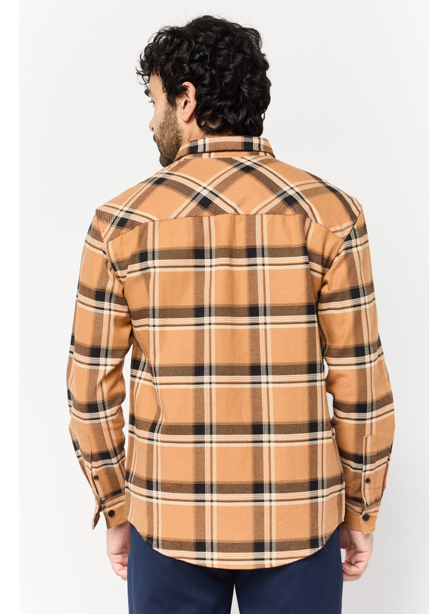 Selected Homme Men Regular Fit Checkered Long Sleeve Casual Shirt, Multicolor  - Image 2