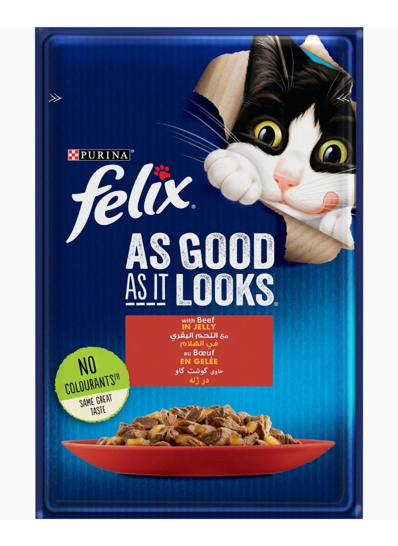PURINA - Felix Cat Pouch With Beef - Image 1