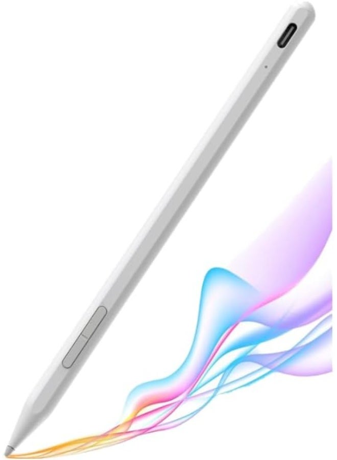 Universal Rechargeable Active Stylus Pen with POM Tip – Magnetic Touch Screen Pencil Compatible with iPad, iPhone, Samsung & Android Devices - Image 1