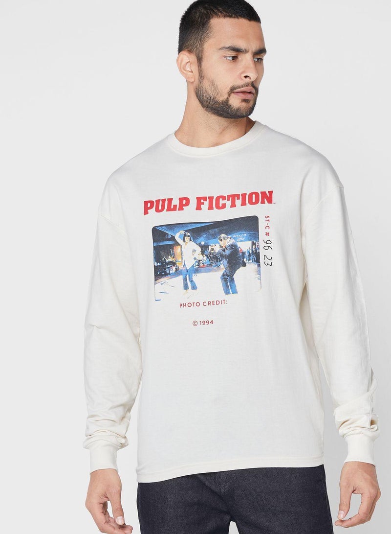 Pulp Fiction Drop Shoulder Sweatshirt - Image 1