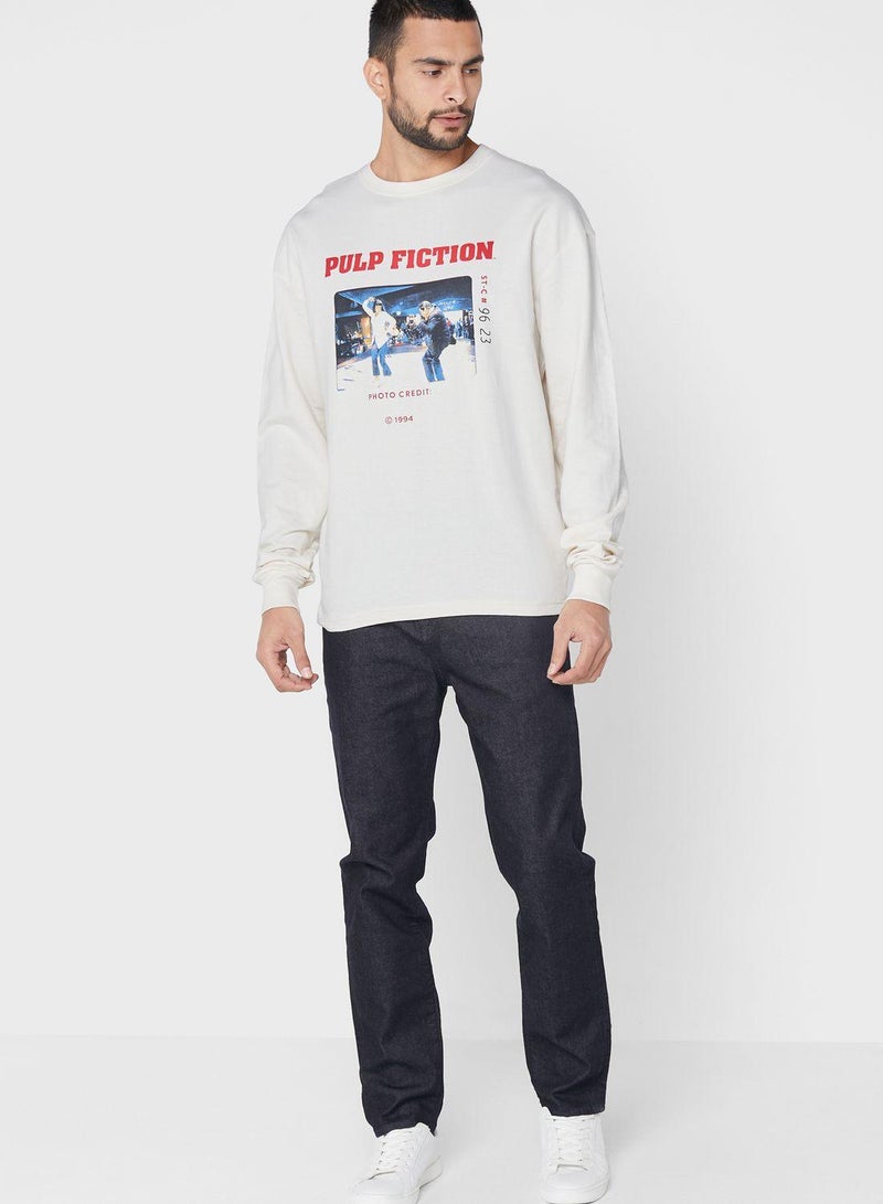 Pulp Fiction Drop Shoulder Sweatshirt - Image 4