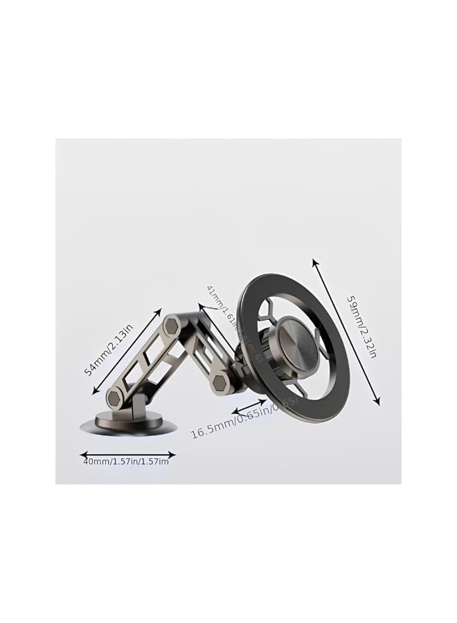 S-TOP Magnetic Car Phone Holder, Magnetic Phone Holder for Car 360° Adjustable Cell Phone Mount Magnetic Suction Car Phone Holder Universal Metal Car Phone Holder for All Mobile Phones-Black - Image 2