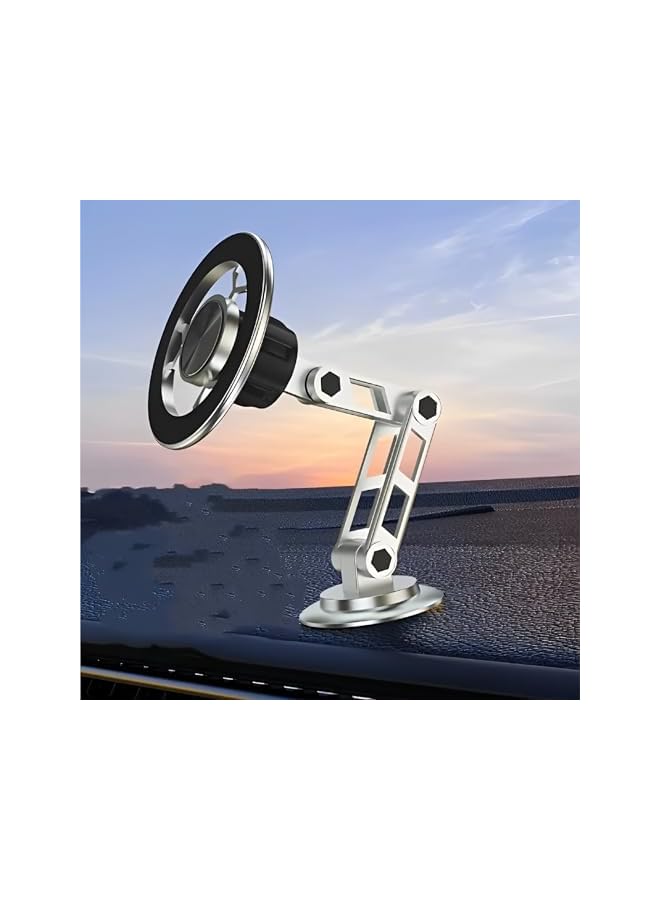 S-TOP Magnetic Car Phone Holder, Magnetic Phone Holder for Car 360° Adjustable Cell Phone Mount Magnetic Suction Car Phone Holder Universal Metal Car Phone Holder for All Mobile Phones-Black - Image 1