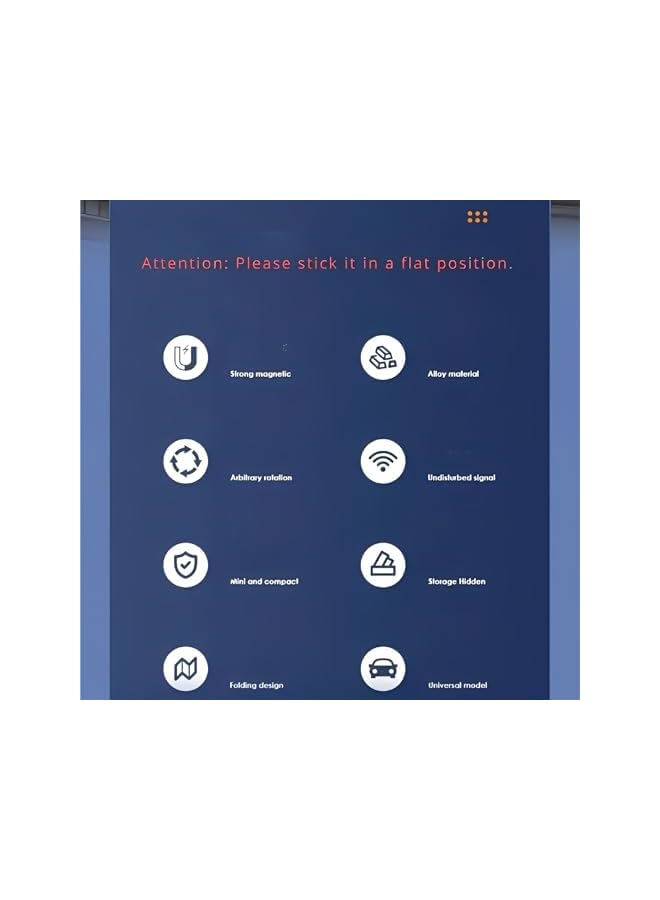 S-TOP Magnetic Car Phone Holder, Magnetic Phone Holder for Car 360° Adjustable Cell Phone Mount Magnetic Suction Car Phone Holder Universal Metal Car Phone Holder for All Mobile Phones-Black - Image 3