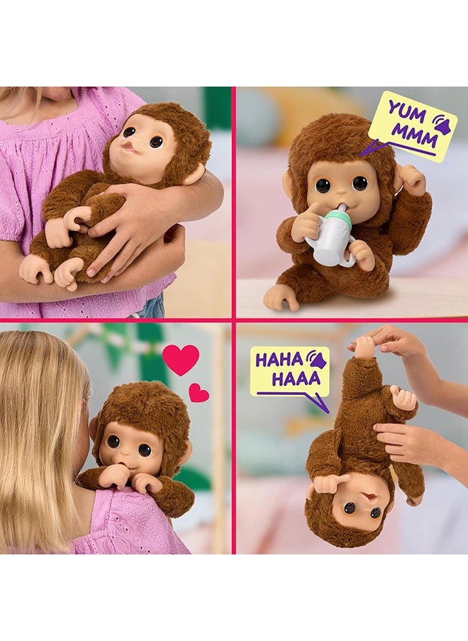 LITTLE LIVE PETS - My Baby Monkey Plush Single Pack - Image 1