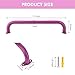 BiJun17 inch Metal Playground HandlesMonkey Bars Indoor Heavy Duty Ceiling Grab Bars for Indoor Outdoor Playgrounds Climbing FramesTreehousesand Wall ladders Pink Set of 6 - Image 4
