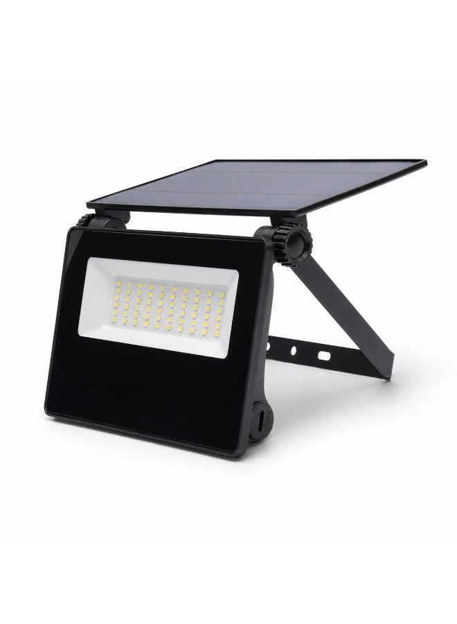 Admore 30W Solar LED Wall Light Outdoor Flood Light With PIR Motion Sensor Waterproof IP65 Adjustable Solar Panel and Lamp Head Daylight 6500K - Image 1