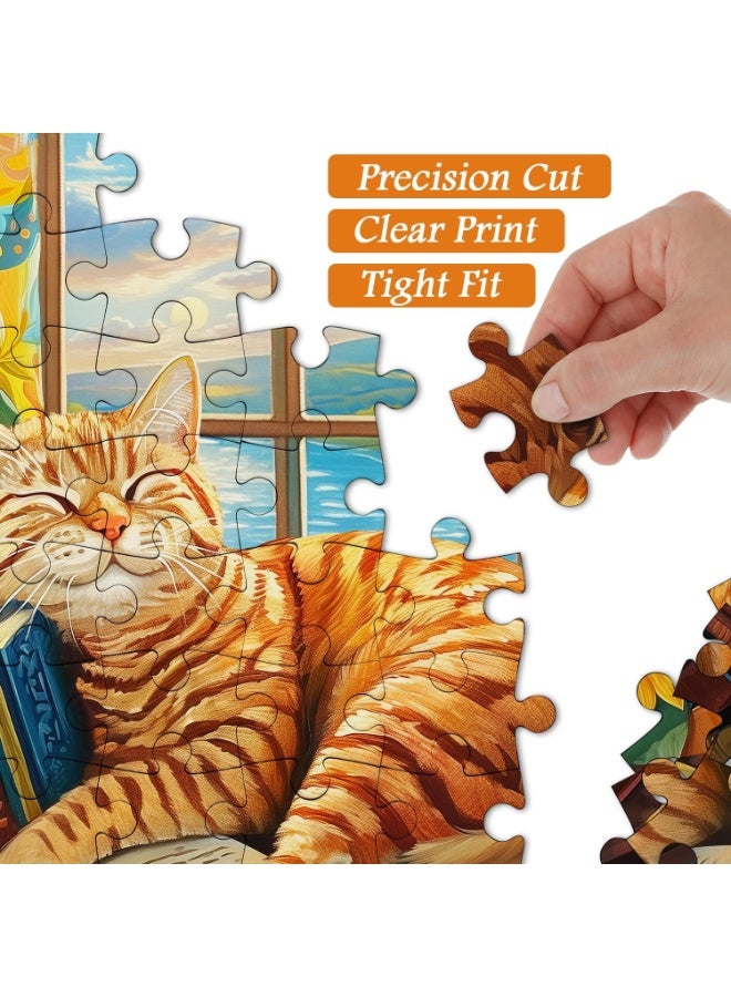 1000 piece puzzle | patterned cat themed puzzle | puzzle and puzzle leisure toys suitable for adults and children - Image 5