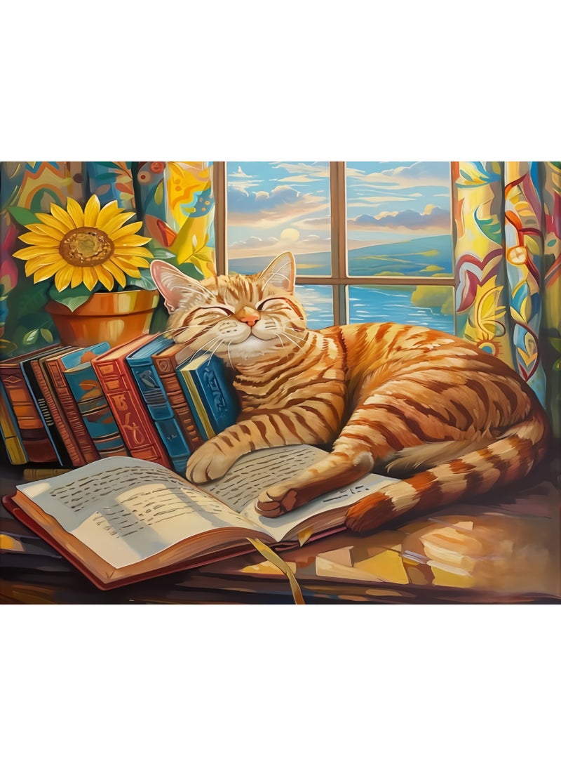 1000 piece puzzle | patterned cat themed puzzle | puzzle and puzzle leisure toys suitable for adults and children - Image 1